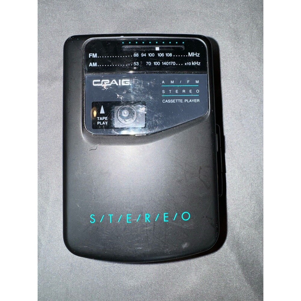 Craig JH6222D Stereo AM/FM Radio Cassette Player Tested And Works